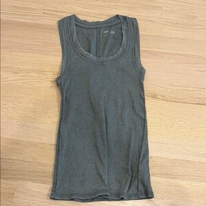Aerie Slate XS Ribbed Tank Top